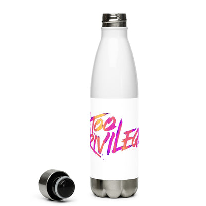 Pink/Orange Signature Stainless Steel Water Bottle