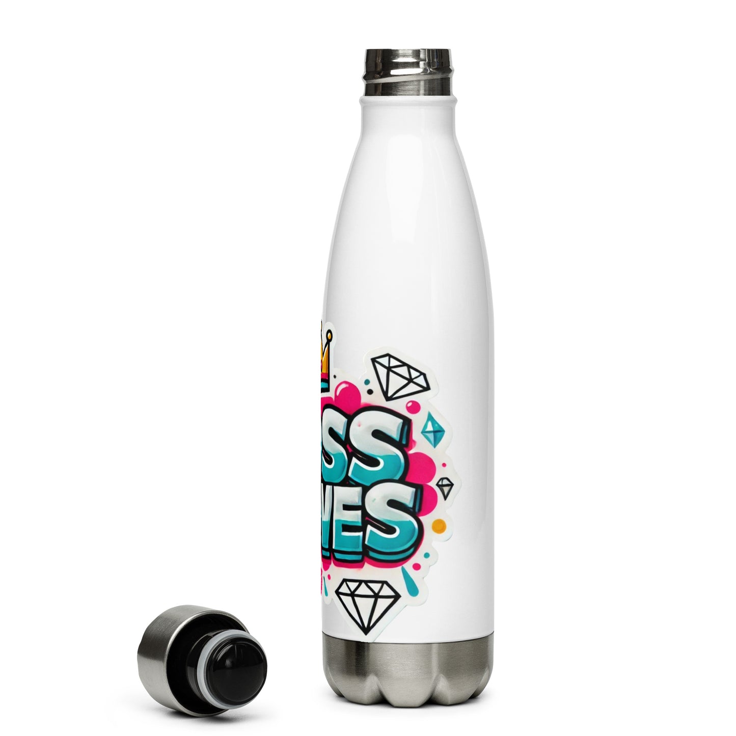 90s Inspired Boss Moves Stainless Steel Water Bottle