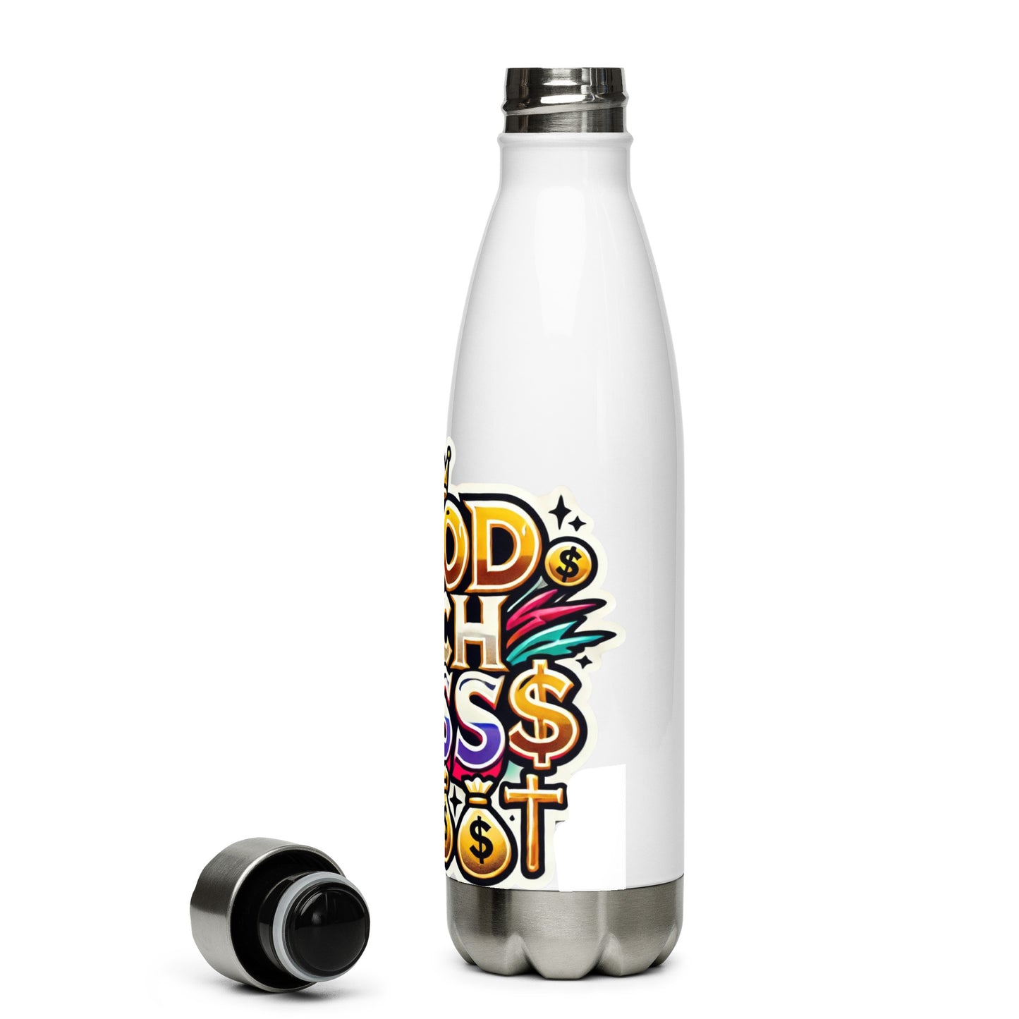 HRB Cross Stainless Steel Water Bottle