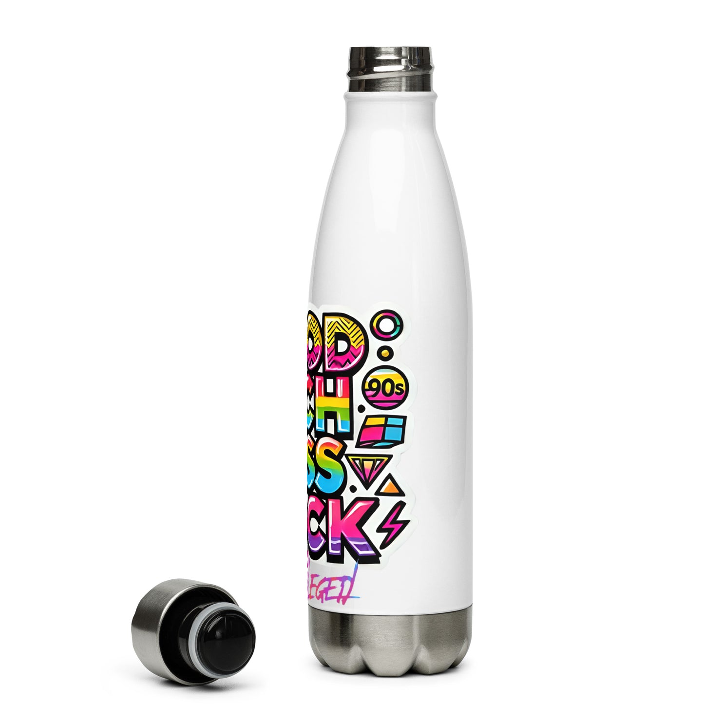 90s Rich Heroes Stainless Steel Water Bottle