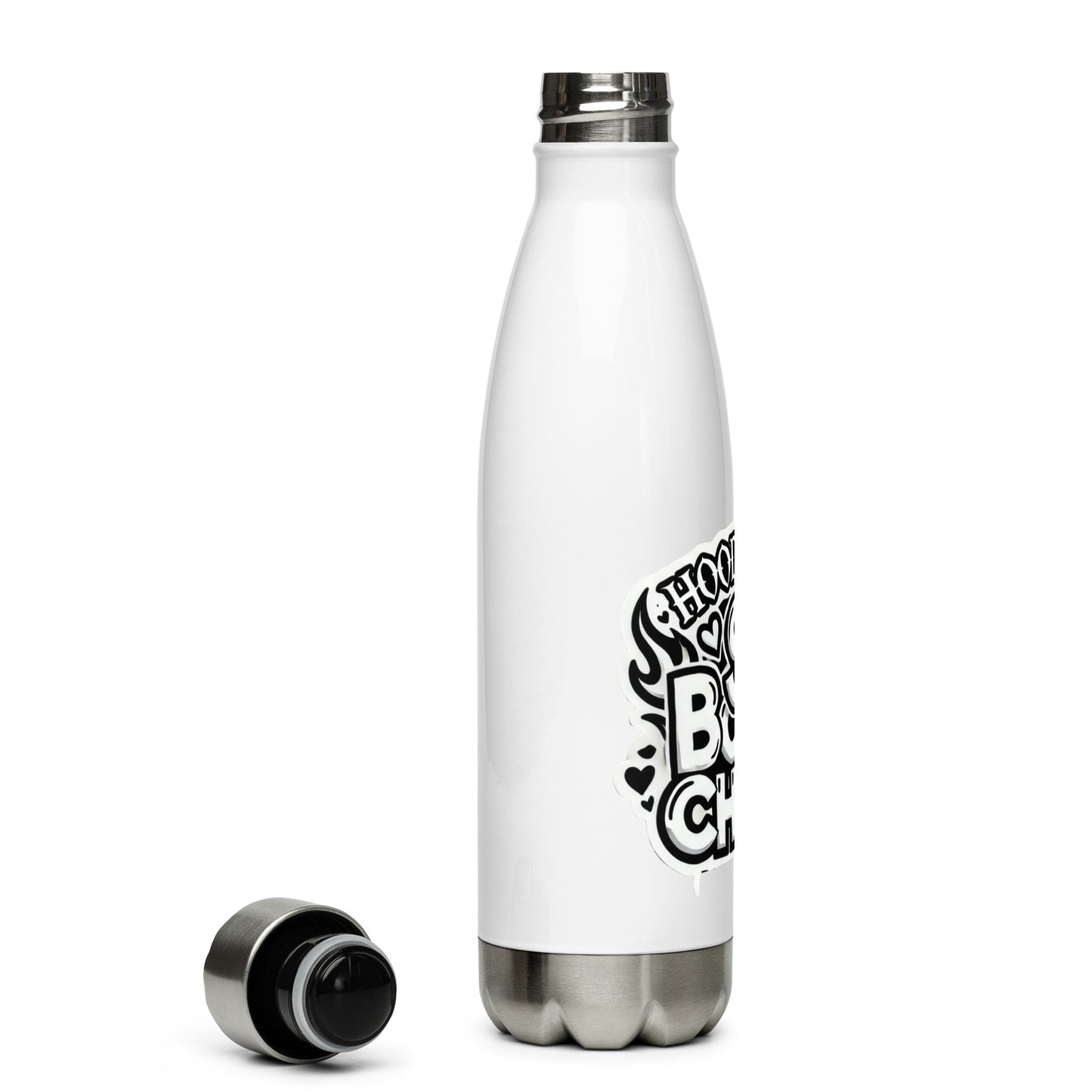 HRBC Black/White Stainless Steel Water Bottle