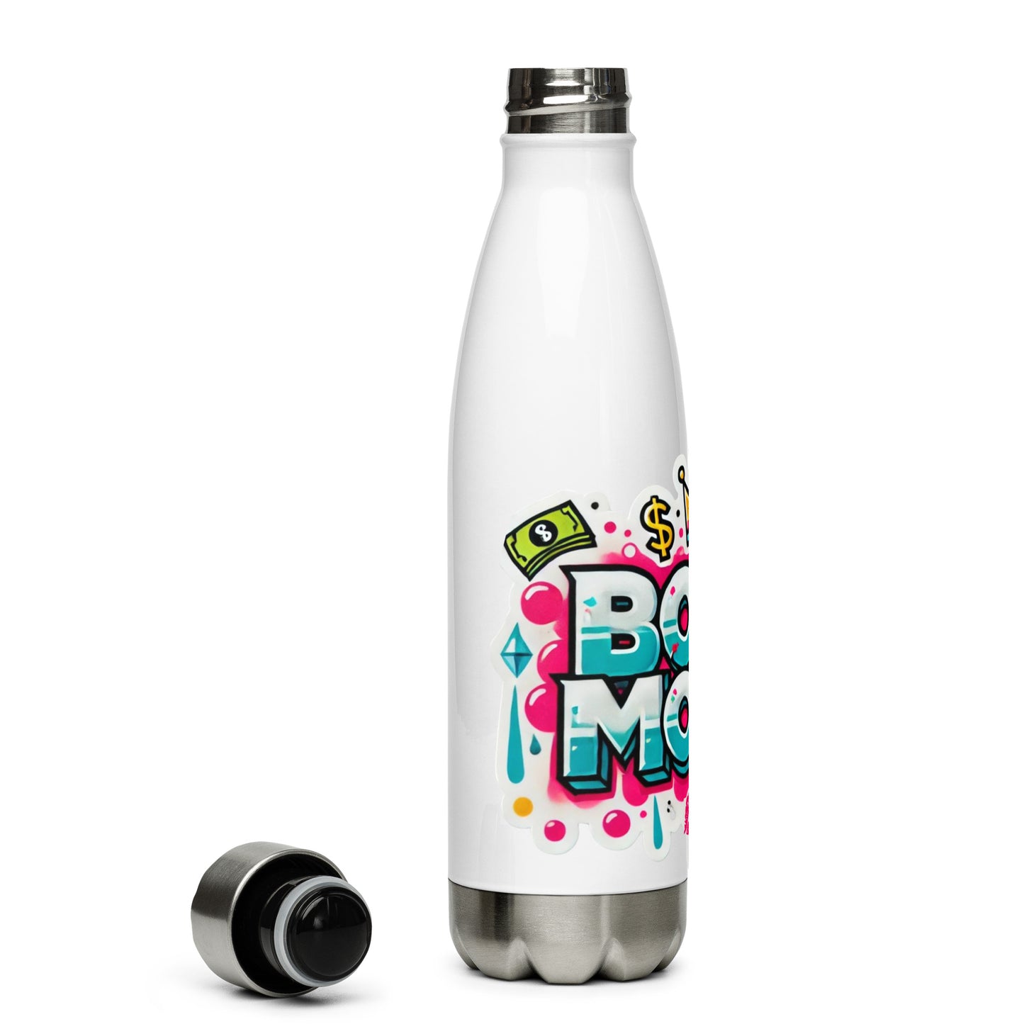 90s Inspired Boss Moves Stainless Steel Water Bottle