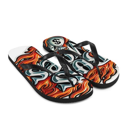 Boss Moves Intense Flames Flip-Flops