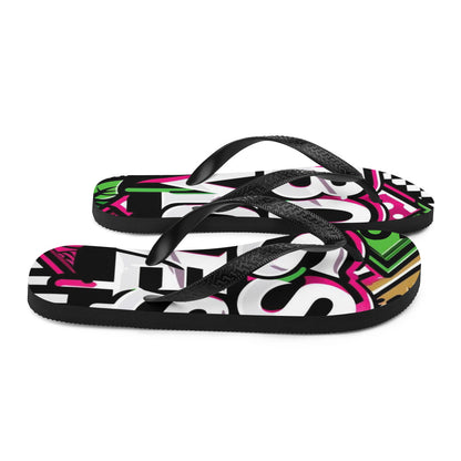 Boss Moves Purple/Green Flip-Flops