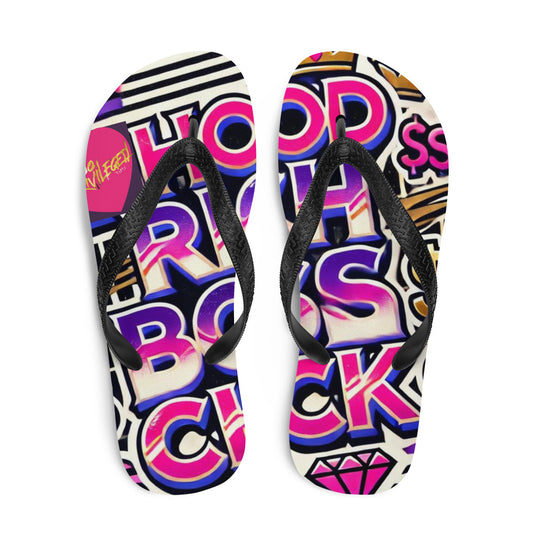 HRBB Pink Heart Flip-Flops