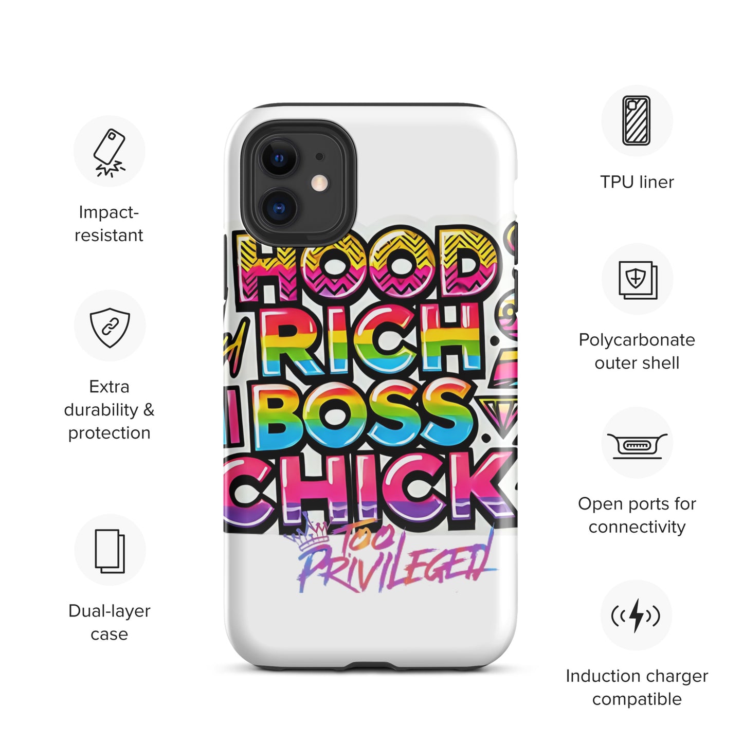 90s Rich Heroes Tough Case for iPhone®