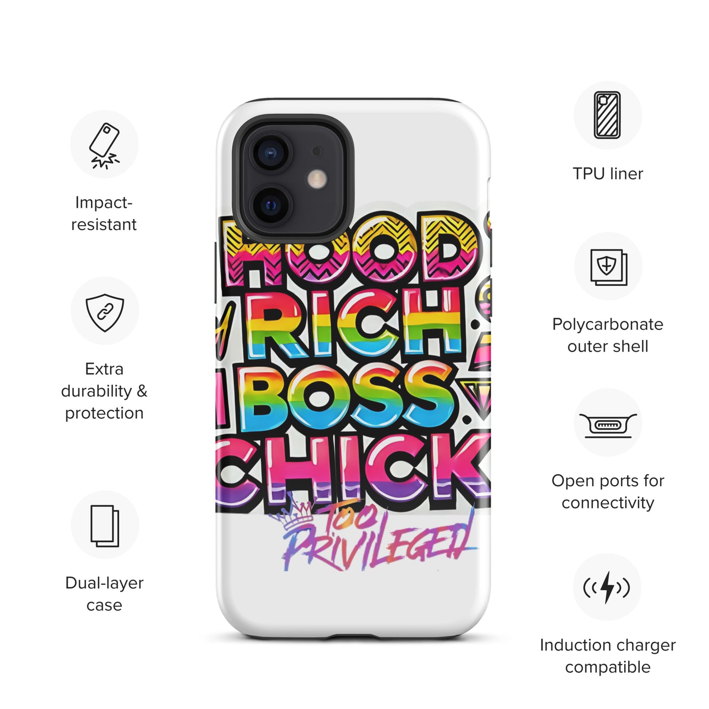 90s Rich Heroes Tough Case for iPhone®