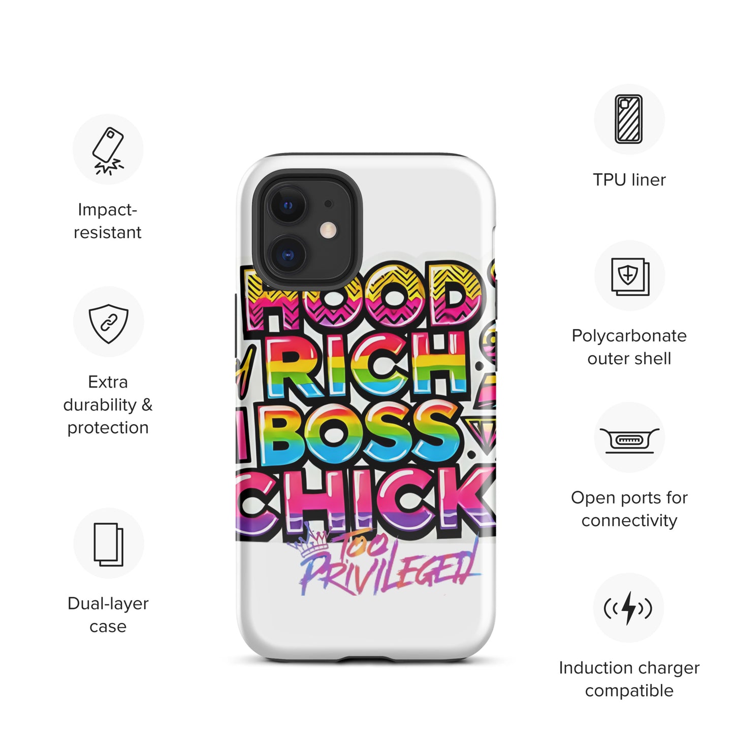 90s Rich Heroes Tough Case for iPhone®