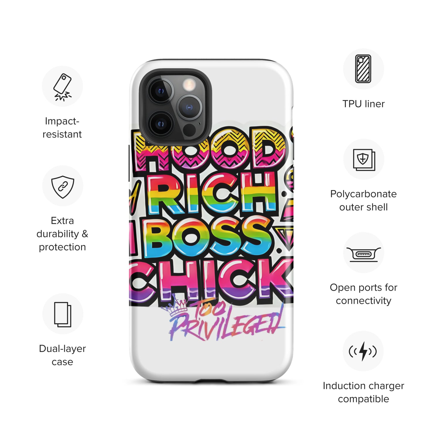 90s Rich Heroes Tough Case for iPhone®