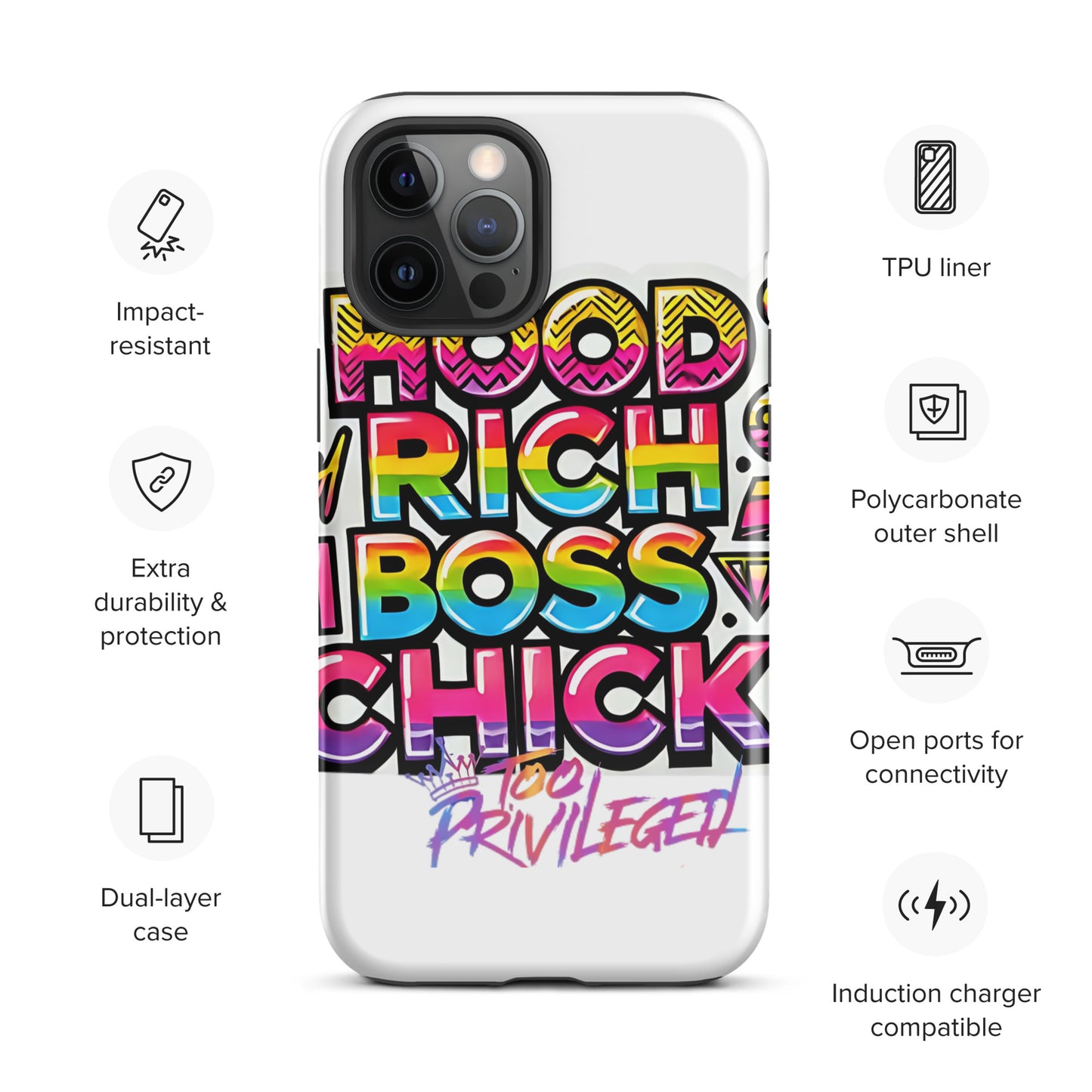 90s Rich Heroes Tough Case for iPhone®