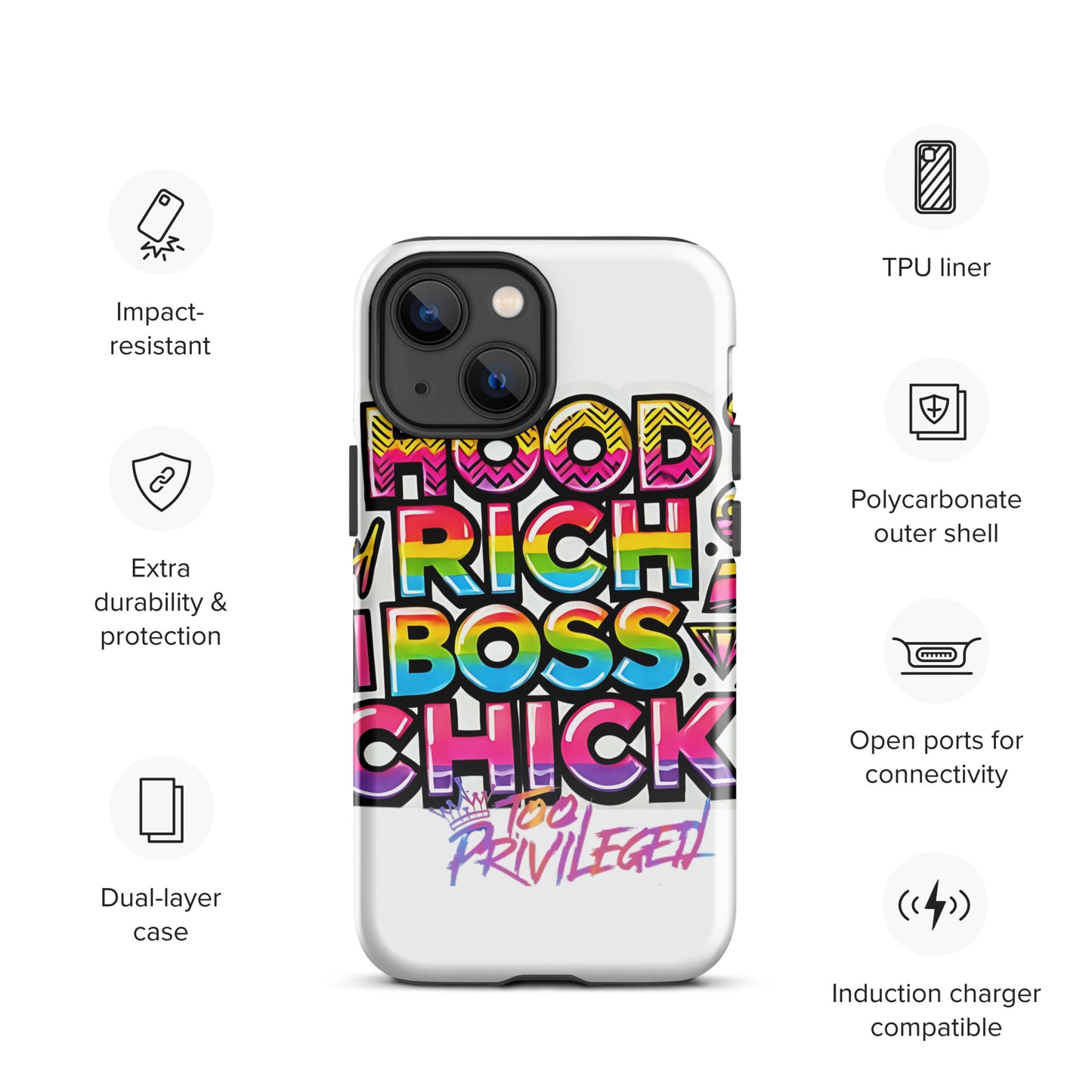 90s Rich Heroes Tough Case for iPhone®