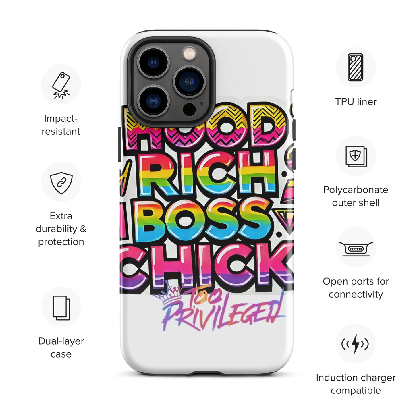 90s Rich Heroes Tough Case for iPhone®