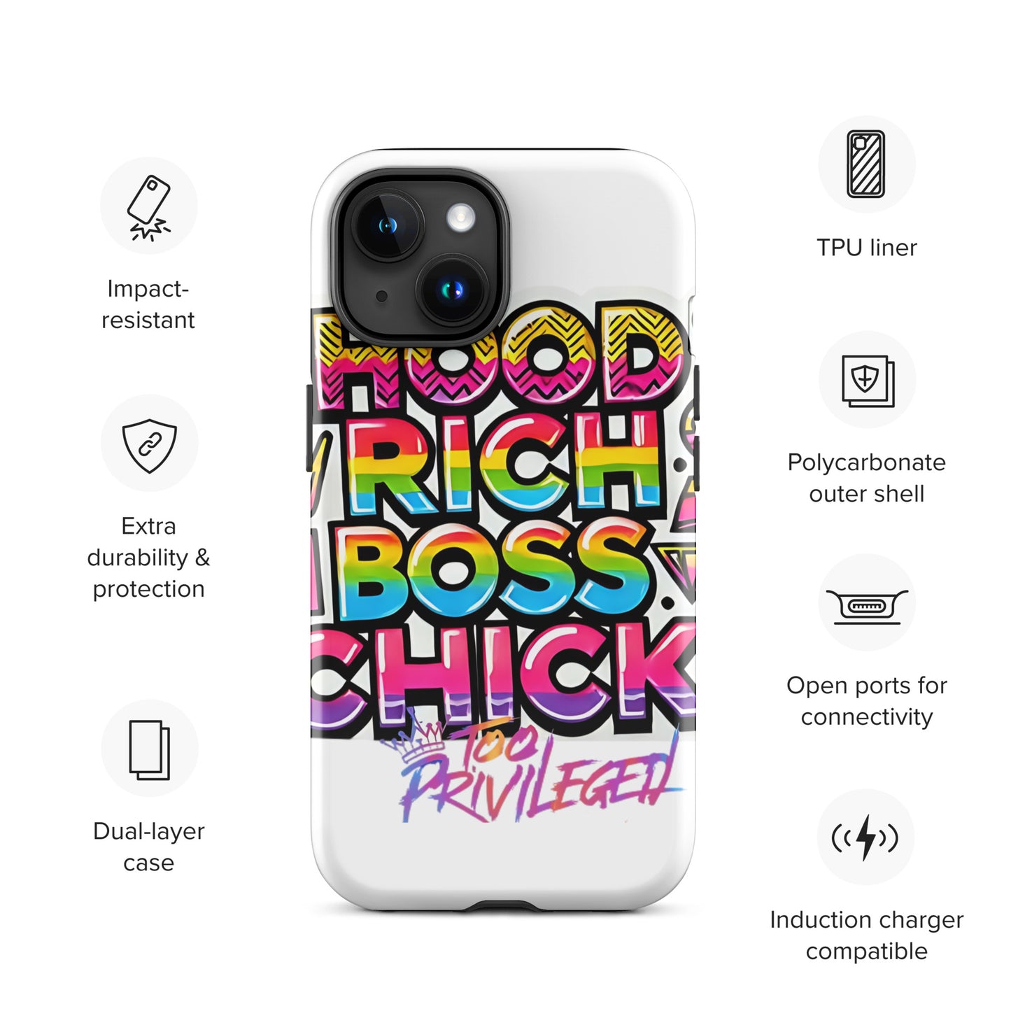 90s Rich Heroes Tough Case for iPhone®