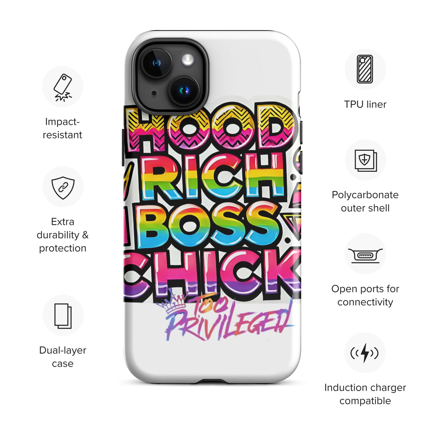 90s Rich Heroes Tough Case for iPhone®