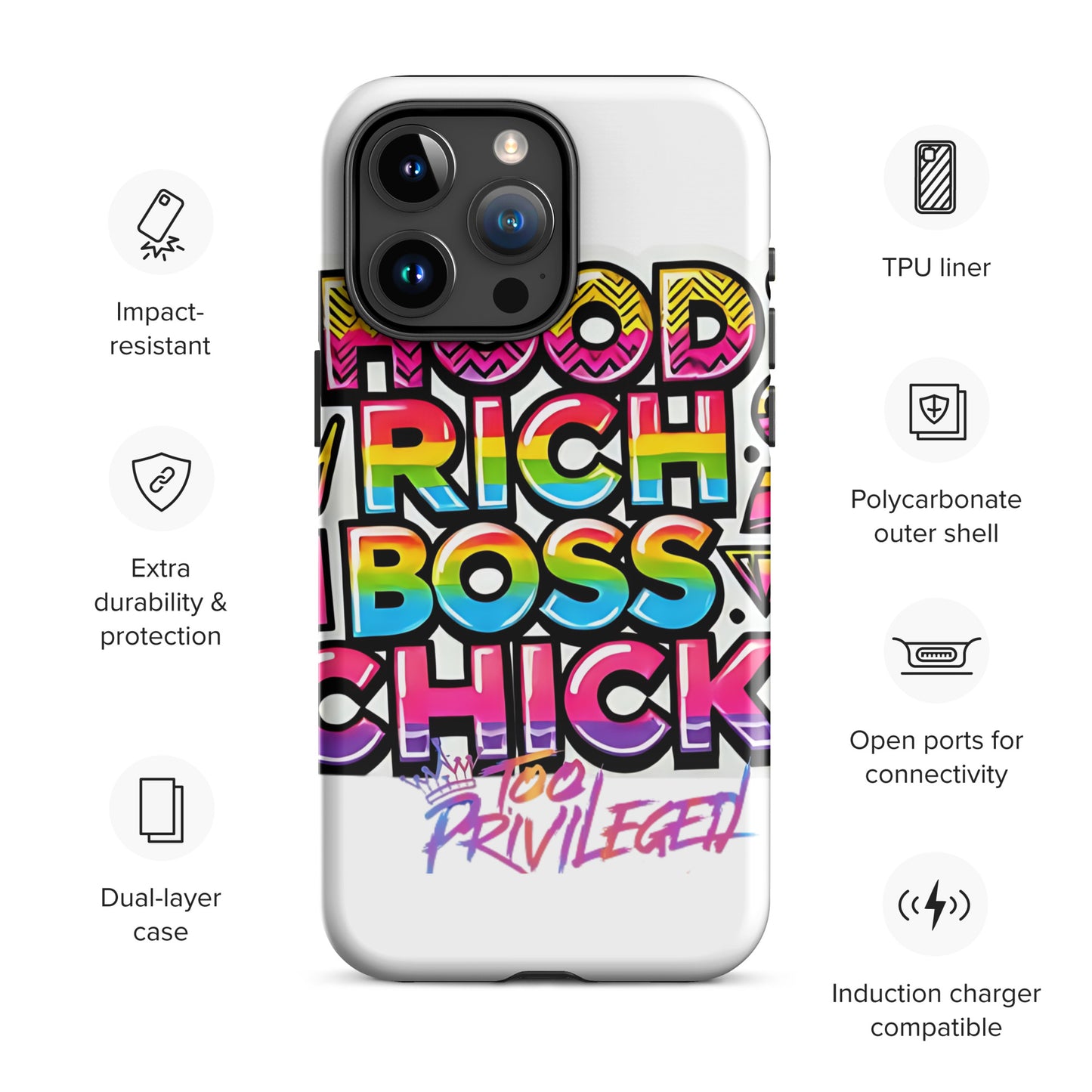 90s Rich Heroes Tough Case for iPhone®