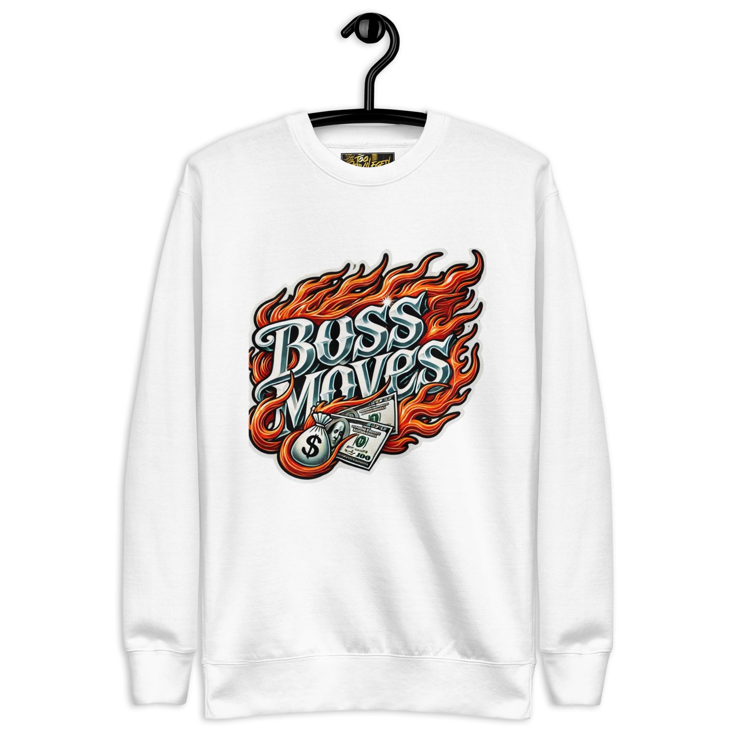 Boss Moves Intense Flames Premium Sweatshirt