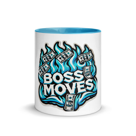 Boss Moves Blue/White Mug