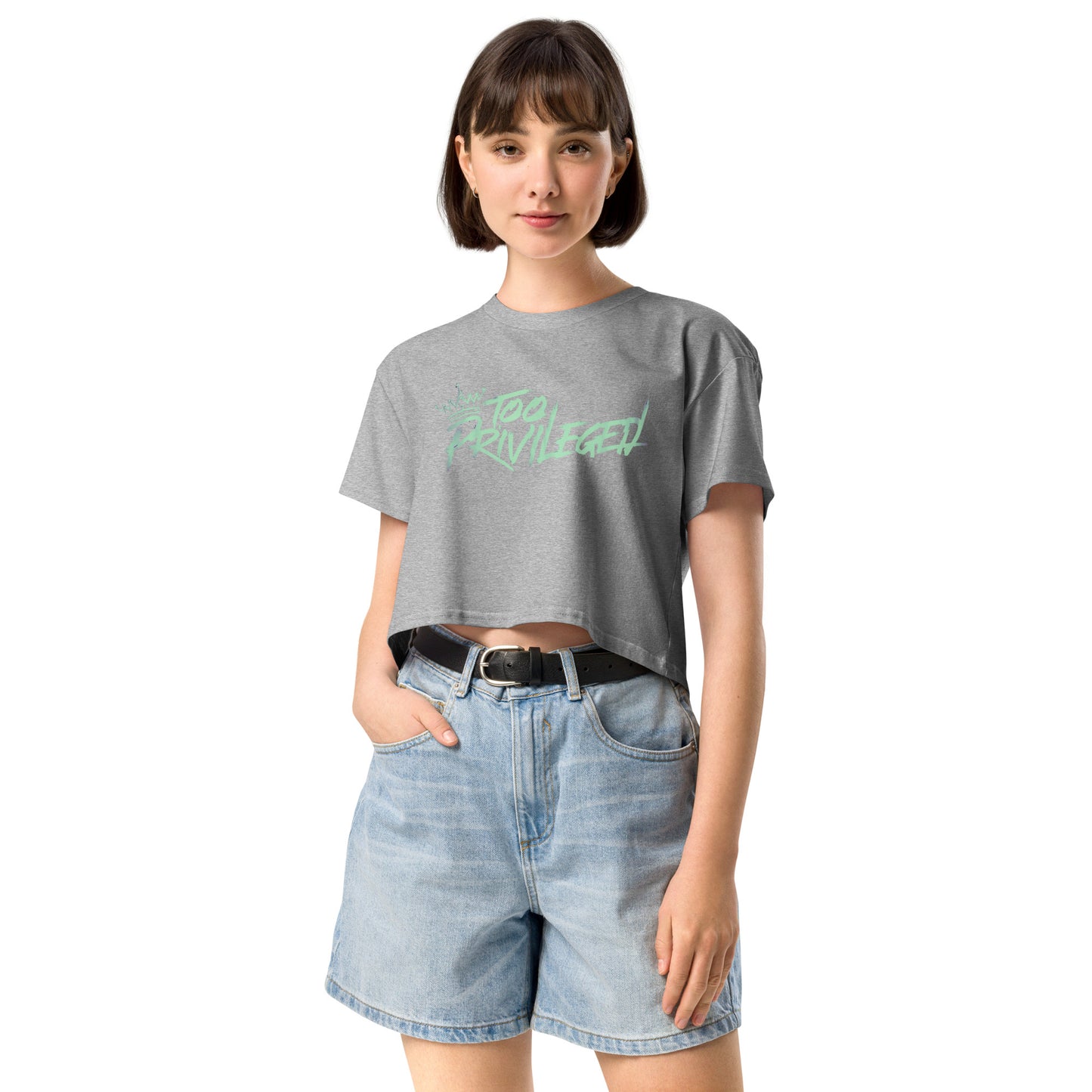 Green Signature Crop Top