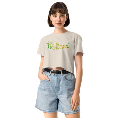 Green/Yellow Signature Crop Top