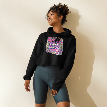 HRBC Pink/Purple Crop Hoodie