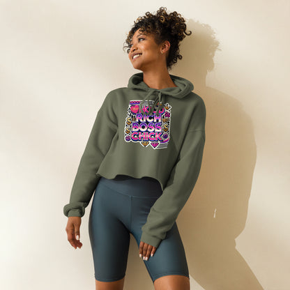 HRBC Pink/Purple Crop Hoodie