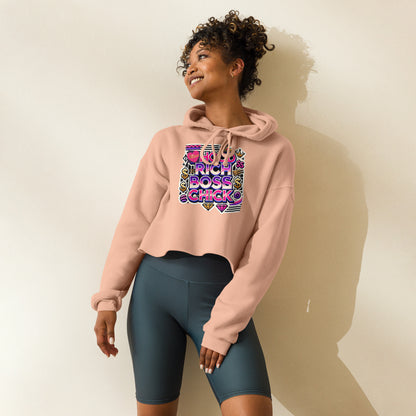 HRBC Pink/Purple Crop Hoodie