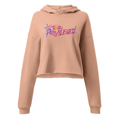 Multi Colored Signature Crop Hoodie