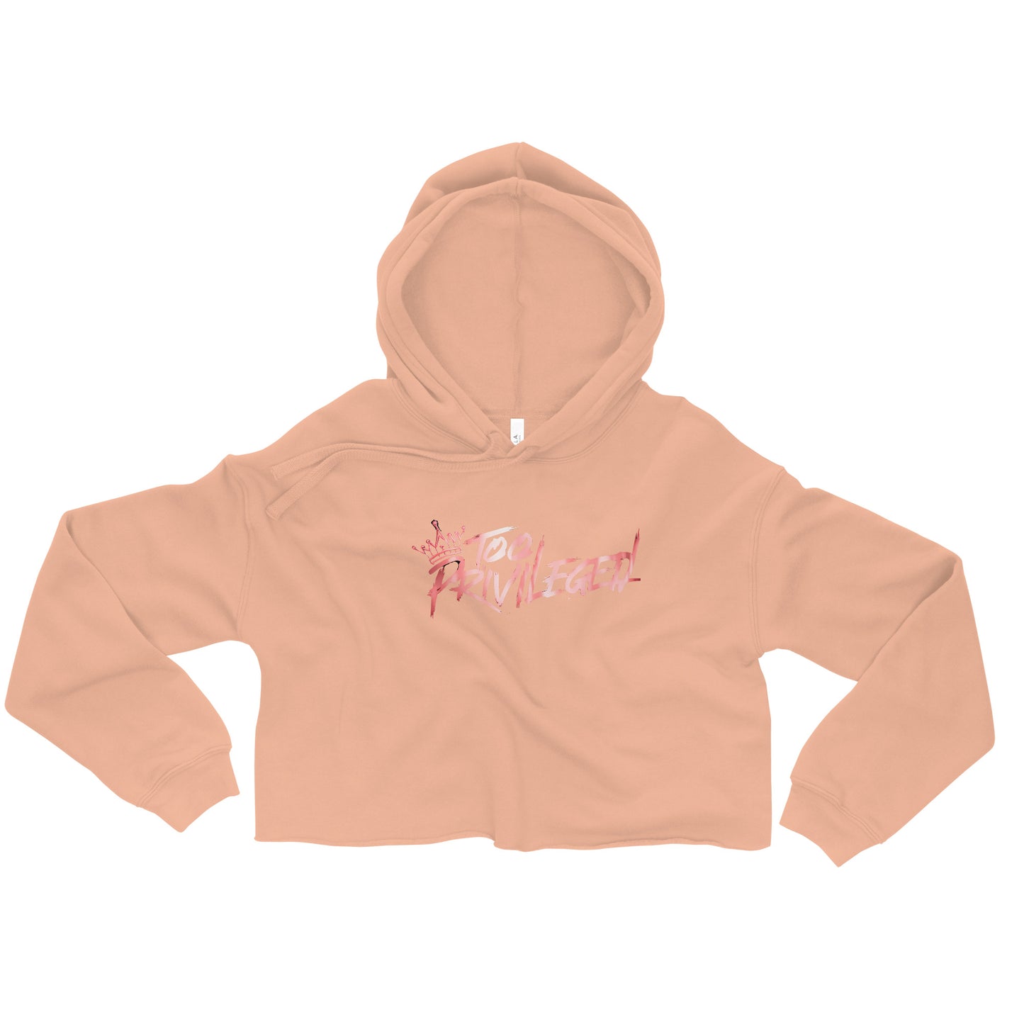 Pink Signature Crop Hoodie