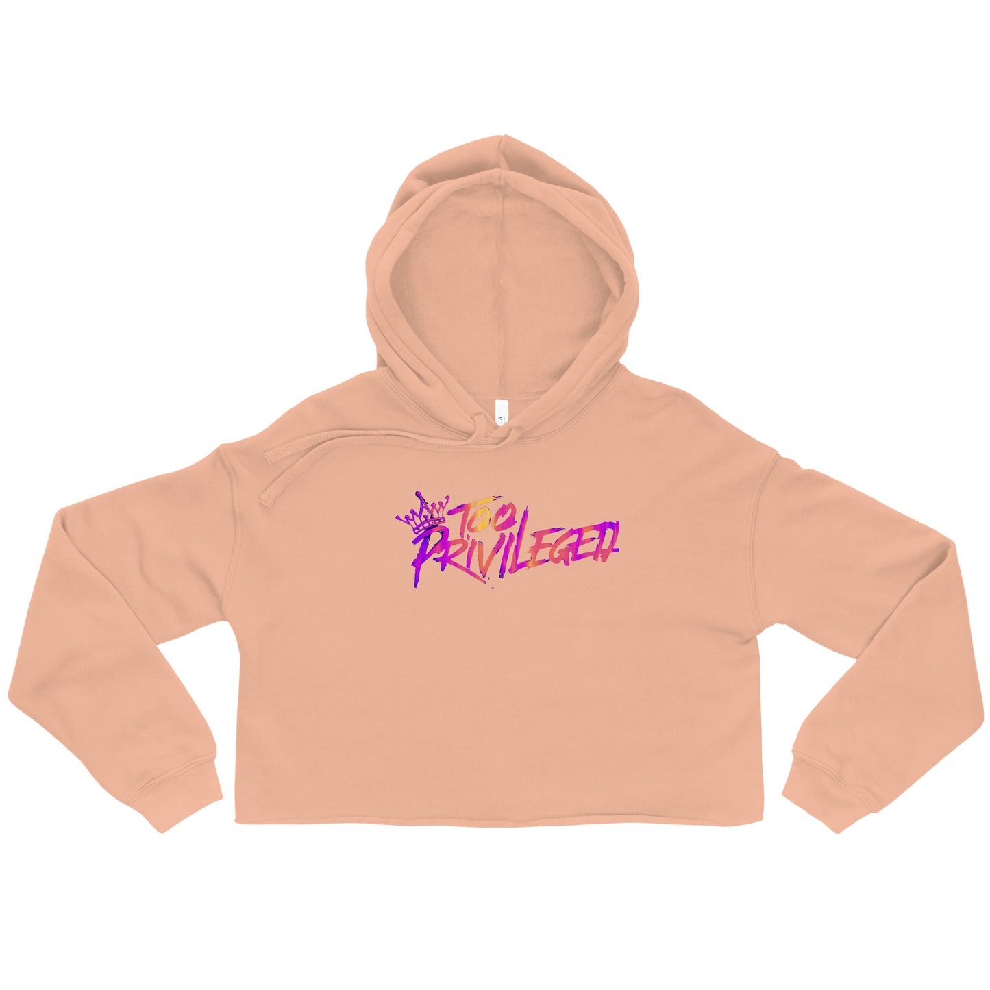 Pink/Orange Signature Crop Hoodie