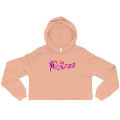 Pink/Orange Signature Crop Hoodie