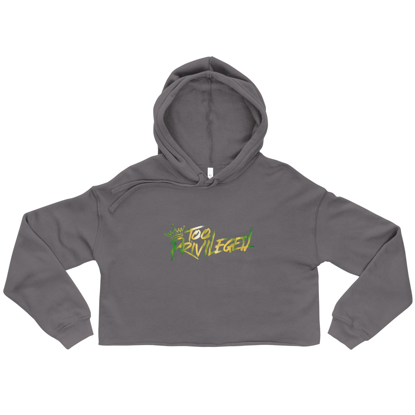 Green/Yellow Signature Crop Hoodie