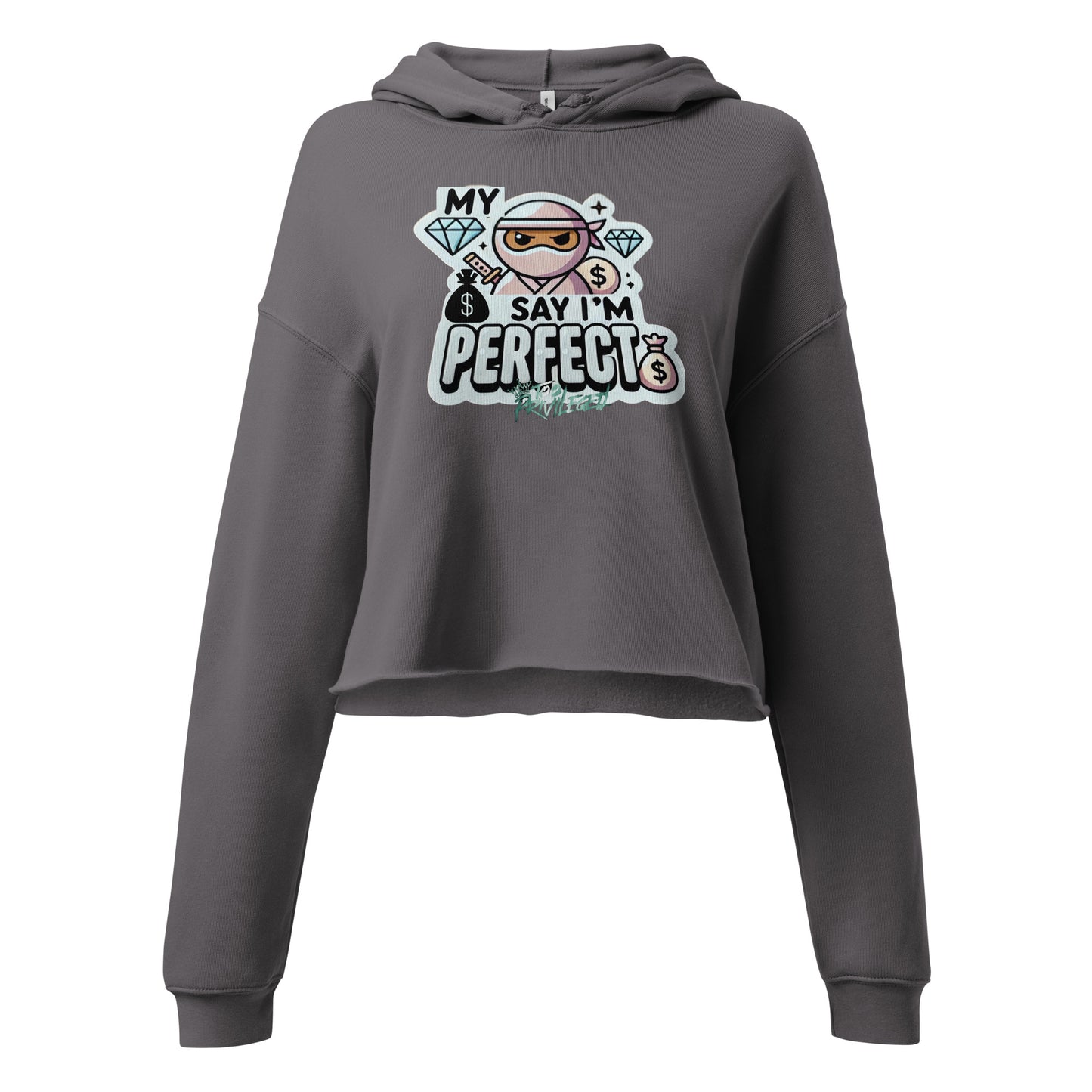 I'm Perfect Crop Hoodie