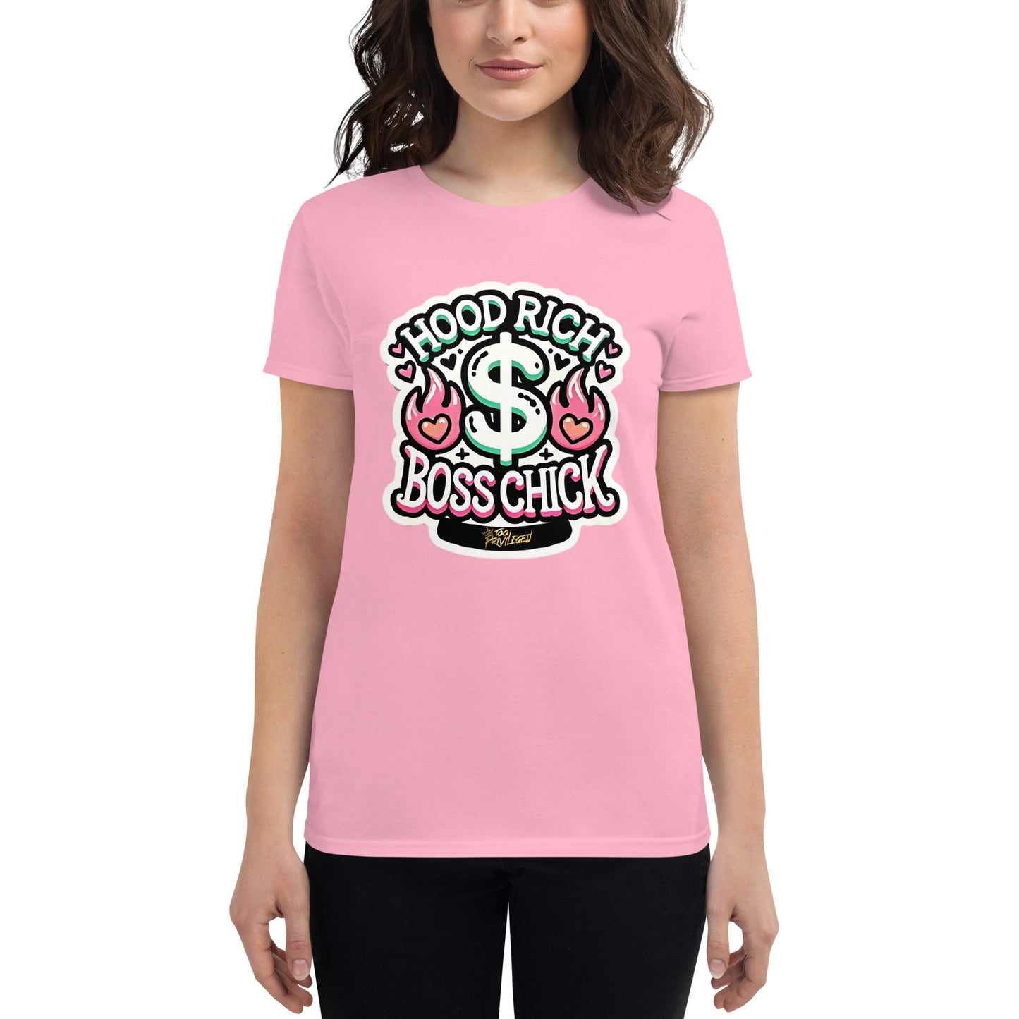 HRBC Pink Flames Short Sleeve T-Shirt